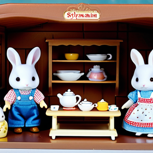 Home 28 **
"A cozy scene of Sylvanian Families figures, including a Choco Rabbit family, inside a detailed, miniature house. The figures are fully clothed in modest, colorful outfits. The setting evokes childhood memories and imaginative play. Safe for work, appropriate content, perfect anatomy, natural proportions, well-formed hands, professional, family-friendly, soft lighting, high quality."
**